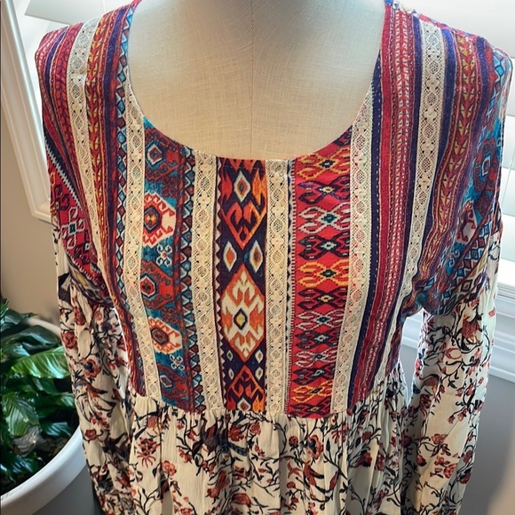 Anthropologie Sunday in Brooklyn Bohemian long sleeve tunic size Medium - Picture 7 of 8